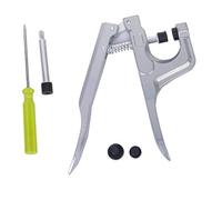 WedDecor No-Sew T3, T5 & T8 Kam Snaps Fastener Installation Kit Plastic Snaps Press Fasteners Pliers Hand Tool for Clothing Kid Wear Bibs Diapers Woolen Fabrics, Silver