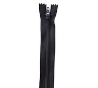WedDecor Nylon Closed End Black YKK Zipper Heavy Duty, Metal Teeth for DIY Sewing Skirt, Trousers, Dresses, Luggage, Purses, Bags, Crafts Making, 12 Inch (30cm), 1pc
