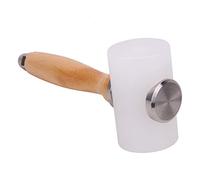 WedDecor Nylon Mallet for Leathercraft, Leather Stamping & Carving Hammer, Wooden Handle Leathercraft Hammer Cowhide Tool, Striking DIY Projects work T-Head