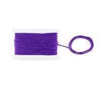 WedDecor Nylon String Trim Cord 1.2mm Paracord Satin Braided Twisted Synthetic Rattail Cords for Chinese Knot Beading Jewellery Making Macrame, Purple, 10 Meters