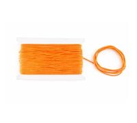 WedDecor Nylon String Trim Cord 1.2mm Paracord Satin Braided Twisted Synthetic Rattail Cords for Chinese knot Beading Jewellery making Macrame, Orange, 10 meters