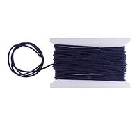 WedDecor Nylon String Trim Cord 1.2mm Paracord Satin Braided Twisted Synthetic Rattail Cords for Chinese knot Beading Jewellery making Macrame, Navy Blue, 10 meters