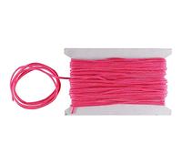 WedDecor Nylon String Trim Cord 1.2mm Paracord Satin Braided Twisted Synthetic Rattail Cords for Chinese knot Beading Jewellery making Macrame, Hot Pink, 10 meters