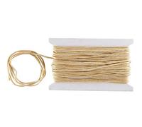 WedDecor Nylon String Trim Cord 1.2mm Paracord Satin Braided Twisted Synthetic Rattail Cords for Chinese knot Beading Jewellery making Macrame, Cream, 10 meters