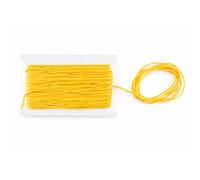 WedDecor Nylon String Trim Cord 1.2mm Paracord Satin Braided Twisted Synthetic Rattail Cords for Chinese knot Beading Jewellery making Macrame, Gold, 10 meters