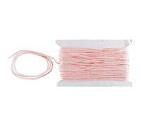 WedDecor Nylon String Trim Cord 1.2mm Paracord Satin Braided Twisted Synthetic Rattail Cords for Chinese knot Beading Jewellery making Macrame, Peach, 10 meters