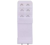 WedDecor Pack of 1 Women's Bra Extender 3 Rows 2 Hooks White Elastic Stretchable Soft Flexible and Comfortable Bra Strap Extender 40mm Bra Extenders 3 Hooks, Bra Extender