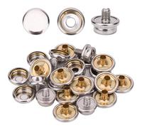 Weddecor Pack of 10 Machine Screw Press Studs, Snap Fasteners with Screw, 5mm Screw Snaps for Campervans, Caravans, Awnings, Sofas, Child Seats, Machinery Covers, Boat Covers, 15mm