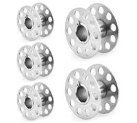 WedDecor Pack of 15 Metal Bobbin for Sewing Machine, 2cm Diameter Rust-Resistant Metal Bobbin Spool Ideal for Home & Industrial Sewing Machine Usage, Sewing Machine Accessories for UK