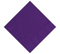 WedDecor Pack of 20 Paper Napkins, 6.5" x 6.5" Square Disposable Paper Napkin Tableware Perfect for Birthday, Baby Shower, Picnics, BBQ, Wedding & Christmas Events, Deep Purple