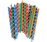 WedDecor Pack of 2000 Biodegradable Paper Party Straws, Great for Drinking Cocktails, Cold Drinks & Alcohol Suitable to All Occasions & Weddings, Christmas, Parties, Mixed Colours