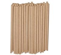 WedDecor Paper Drinking Straws - 100% Compostable & Food-Safe - Durable 3-Ply Eco-Consious Straws in Solid Colours - Brown for Weddings, Restaurants & Events, 750pcs
