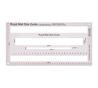 WedDecor PiP Postal Size Charge Guide, Parcel Size Packaging Shipping Mail Pricing Guide in Proportion Template Size Measurement for Post Office Postage, White