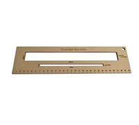 WedDecor PiP Postal Size Charge Guide Ruler, Post Office, Postal Price Postage, Large and Small Letter Template, Lightweight, with Ruler 2 Size Measurement, Wooden Colour