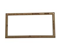 WedDecor PiP Postal Size Charge Guide Small Parcel Packaging Mail Pricing in Proportion Template Plywood With Ruler 1 Size Measurement, Wooden Colour