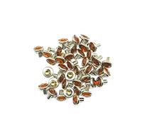 WedDecor Plum Crystal Rivets, Diamante Acrylic Rhinestone Studs with Pins for Clothing Decoration, DIY Leathercrafts, Purses Embellishment, Arts & Crafts Projects, 10mm, Mustard Orange, 50pcs