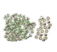 Weddecor Plum Crystal Rivets, Diamante Acrylic Rhinestone Studs with Pins for Clothing Decoration, DIY Leathercrafts, Purses Embellishment, Arts & Crafts Projects, 10mm, Mint, 50pcs