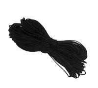 WedDecor Premium 1mm Elastic Cord Beading Cords, Strings & Threads for Jewellery Making, Sewing, Bracelets Necklace Beading, DIY, Wraps, Crafts and Hobby Projects, Black, 10 Metres