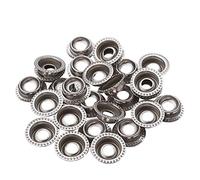 WedDecor Press Studs Snap Fasteners Button Replacement Stud only For Clothing, Cover, Canopy, Canvas, Fabric, Wood, Fashion Accessories DIY Craft Projects, 15mm, Silver (25)