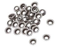 WedDecor Press Studs Snap Fasteners Button Replacement Stud only For Clothing, Cover, Canopy, Canvas, Fabric, Wood, Fashion Accessories DIY Craft Projects, 15mm, Silver, 10pcs