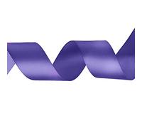 WedDecor Purple Ribbon for Gift Wrapping, 40mm x 10 Metres Double Sided Polyester Satin Ribbon Roll for Christmas, Wedding, Crafting, Hair Bow, Sewing, Birthday Cake Decoration