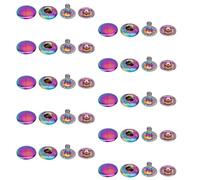 WedDecor Rainbow 15mm S Spring Press Studs 4 Part, Durable and Lightweight, Metal Snap Fasteners for Jackets, Jeans, Leather Craft, Straps and Clothing Repair, 10pcs