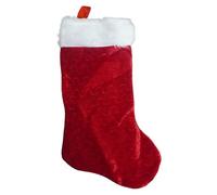 WedDecor Red Christmas Stockings - Red Velvet Hanging Santa Socks for Tree Decorations, Fireplace Décor, Soft Bags, Gifts & Candy Pouches | Festive Holiday Mantel Stockings