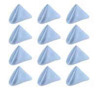 WedDecor Reusable 50cm x 50cm Fabric Baby Blue Dinner Napkins - Polyester Table Napkins with Hemmed Edges, Easy-Care, Washable for Weddings, Banquets, Parties & Home Use, 20pcs