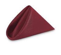 WedDecor Reusable 50cm x 50cm Fabric Burgundy Dinner Napkins - Polyester Table Napkins with Hemmed Edges, Easy-Care, Washable for Weddings, Banquets, Parties & Home Use, 1pc