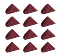 WedDecor Reusable 50cm x 50cm Fabric Burgundy Dinner Napkins - Polyester Table Napkins with Hemmed Edges, Easy-Care, Washable for Weddings, Banquets, Parties & Home Use, 20pcs