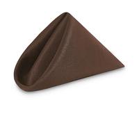 WedDecor Reusable 50cm x 50cm Fabric Chocolate Dinner Napkins - Polyester Table Napkins with Hemmed Edges, Easy-Care, Washable for Weddings, Banquets, Parties & Home Use, 1pc