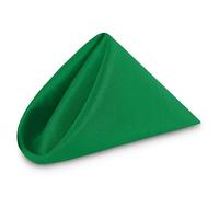 WedDecor Reusable 50cm x 50cm Fabric Emerald Green Dinner Napkins - Polyester Table Napkins with Hemmed Edges, Easy-Care, Washable for Weddings, Banquets, Parties & Home Use, 1pc