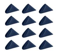 WedDecor Reusable 50cm x 50cm Fabric Navy Dinner Napkins - Polyester Table Napkins with Hemmed Edges, Easy-Care, Washable for Weddings, Banquets, Parties & Home Use, 50pcs