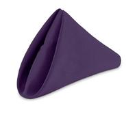 WedDecor Reusable 50cm x 50cm Fabric Purple Dinner Napkins - Polyester Table Napkins with Hemmed Edges, Easy-Care, Washable for Weddings, Banquets, Parties & Home Use, 1pc