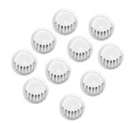 WedDecor Round Activated Carbon Protective Filters Accessories Anti-Pollution Dust mask valve Face mask Cover Mouth Filters with 7 Exhaust Values for Running, Cycling & Other Activities (White) 10 Pcs