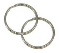WedDecor Round Shaped Split Rings Metal Closed Jump Keyrings for Home Car Key Chains, Leash, Wallet Purse Making, Leather Craft Projects, 35mm, 2 Pieces