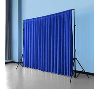WedDecor Royal Blue Velvet Back Drop, Sequin Photography Backdrop Curtain for Party Prom Wedding, Birthday, Events, Banquet, Photo Studio Backgrounds Backdrop, 3 x 3M, 1pc