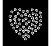 WedDecor Sew on Clear Crystal Diamante Rhinestones Gems Round Top for Arts & Crafts, Clothes, Scrapbook, Embellishments or Decorations, Bags, 3.25mm, 50pcs