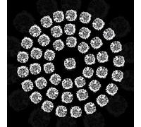 WedDecor Sew on Clear Crystal Diamante Rhinestones Gems Round Top for Arts & Crafts, Clothes, Scrapbook, Embellishments or Decorations, Bags, 6mm, 100pcs