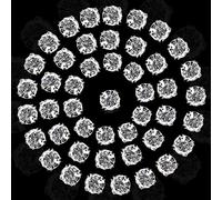 WedDecor Sew on Clear Crystal Diamante Rhinestones Gems Top for Arts & Crafts, Clothes, Scrapbook, Embellishments or Decorations, 8mm, 100pcs