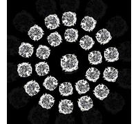 WedDecor Sew on Clear Crystal Diamante Rhinestones Gems Top for Arts & Crafts, Clothes, Scrapbook, Embellishments or Decorations, 10mm, 100pcs