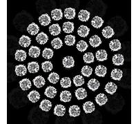 WedDecor Sew on Clear Crystal Diamante Rhinestones Gems Top for Arts & Crafts, Clothes, Scrapbook, Embellishments or Decorations, 7mm, 100pcs