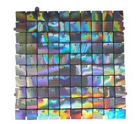 WedDecor Shimmer Wall Backdrop Panels, Square Sequin Wall Backdrop Shimmer Photo Backdrops for Birthday Decoration, Graduation, Wedding, Anniversary Party Supplies, Silver, 24pcs