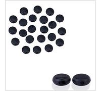 WedDecor Silicone Cord Locks Adjustable Slider Toggle Non Slip End Stopper Fastener Durable Buckles for Elastic Drawstrings, Making Face Cover (9.5mm, Black, 100pcs)