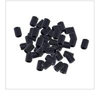 WedDecor Silicone Cord Locks Adjustable Slider Toggle Non Slip End Stopper Fastener Durable Non Slip Buckles for Elastic Drawstring, Backpacks, Shoelaces, Making Face Cover (9mm x 6.5mm, Black, 10pcs)