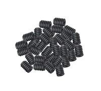 WedDecor Silicone Cord Locks Adjustable Slider Toggle Non-Slip End Stopper Fastener Durable Non-Slip Buckles for Elastic Drawstring, Backpacks, Shoelaces, Making Face Cover (9mm x 6.5mm, Black,100pcs)