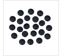 WedDecor Silicone Cord Locks Adjustable Slider Toggle Non Slip End Stopper Fastener Durable Non Slip Buckles for Elastic Drawstrings, Backpacks, Shoelaces, Making Face Cover (9.5mm, Black, 20pcs)