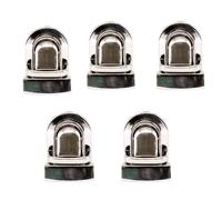 WedDecor Silver Catch Tuck Lock Clasp Buckle Purse Closer Thumb for Handbags, Purse, Leather Bag, Art & Crafts, Scrapbook, DIY Projects, 31mm x 25mm, 5pcs