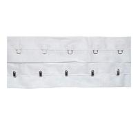 WedDecor Silver Hook and Eye Tape for Dressmaking Repairing Clothing Lingerie Designing DIY Art Craft Projects Personalising Fabrics, White, 6 Metres