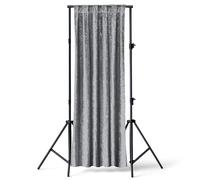 WedDecor Silver Velvet Back Drop, Sequin Photography Backdrop Curtain for Party Prom Wedding, Birthday, Events, Banquet, Photo Studio Backgrounds Backdrop, 4 x 1M, 1pc
